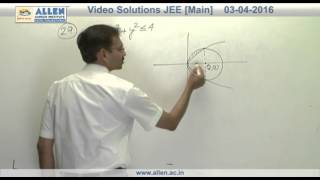 JEE Main 2016 Exam Mathematics Solution – Q No 27282930 Paper CodeG [upl. by Anerroc]