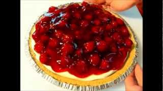 CHERRY CHEESECAKE  No Bake Cherry CHEESECAKE recipe [upl. by Adlesirk]