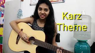 Karz theme on guitar 🎸 by our student Bhoomi [upl. by Vary]