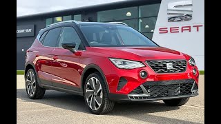 Brand New SEAT Arona FR Sport 10TSI 110PS in Desire Red with Black Roof  Crewe SEAT [upl. by Langelo975]