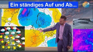 Ständiges Auf amp Ab Luftmassengrenze dann kühler Aktuelle Wetter amp Windvorhersage 0613102023 [upl. by Helli]