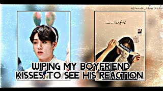 JUNGKOOK FF Wiping my boyfriend kisses to see his reaction [upl. by Jareb]