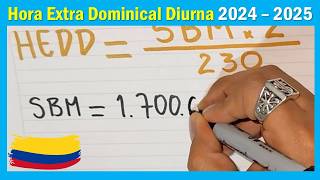 Hora Extra Diurna Dominical o Festiva ACTUALIZADO 2024  2025 [upl. by Rodnas192]