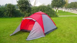 3 Man Single Layer Dome Camping Tent with Front Porch [upl. by Declan]