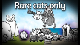 Can you beat Crazed cat and Crazed fish with only rare cats [upl. by Trish]