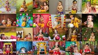 Krishna Janmashtami Theme Baby Photoshoot Ideas  Krishna Theme Photography 2024 [upl. by Nero]