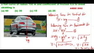 The minimum velocity in ms1 with which a car driver must traverse a flat curve of radius 150 m [upl. by Eikcid982]