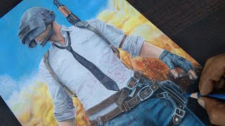 How to Draw Pubg character Pubg Game Drawing shorts [upl. by Mavis799]