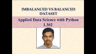 IMBALANCED VS BALANCED DATASET 302 [upl. by Attenaej933]