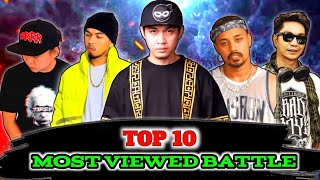 TOP 10 MOST VIEWED BATTLE IN FLIPTOP🔥🔥 [upl. by Sopher]