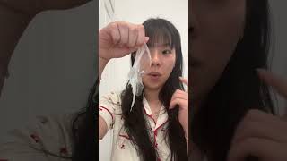 GASP… peeling off this collagen mask was so satisfying collagen collagenmask kbeauty [upl. by Dubenko558]