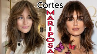 Tendencia Cortes de Cabello MARIPOSA Ideal para todo Tipo de Rostro y cualquier edad BUTTERFLY CUT [upl. by Nedaj]