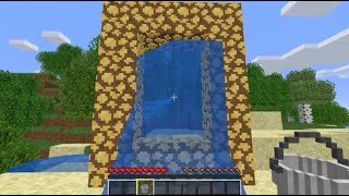 How To Make A Minecraft Glowstone Portal To The Aether [upl. by Cissej933]