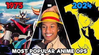 NEW ANIME FAN Reacts To The Most Popular Anime Opening Of Each Year 19752024 [upl. by Nerdna]