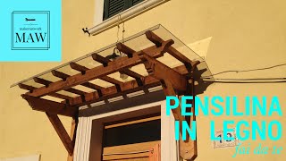 Fai da Te  Pensilina in legno e Lexan policarbonato [upl. by Soigroeg]