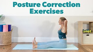 Workout for Better Posture  Posture Correction Exercises at Home [upl. by Assilaj223]