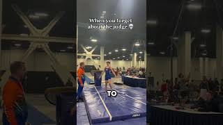 Gymnast Forgets The Judges jacksonbarkerr [upl. by Greenwell]