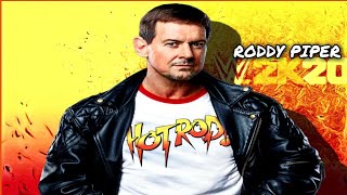 quotRowdyquot Roddy Piper Signatures and Finishers WWE 2K20 [upl. by Herrle722]