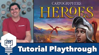 Cartographers Heroes Tutorial Playthrough [upl. by Arabella]