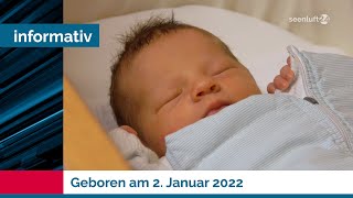 Geboren am 2 Januar  das Neujahrsbaby 2022 [upl. by Elnar]