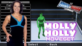 Molly Holly Moveset for SvR 2008 PSP [upl. by Gamali]