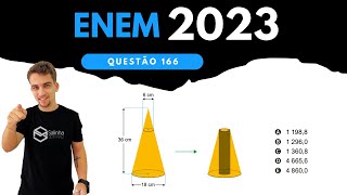 ENEM 2023  QUESTÃO 166  Um artista plástico esculpe uma escultura a partir de um bloco de madeira [upl. by Palma748]