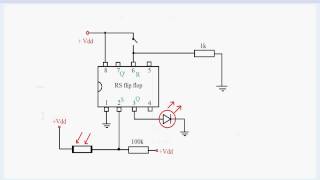 555 timer as a RS flip flop and nice automatic Light device for our garden [upl. by Nylcaj54]