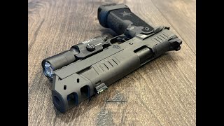 Underworld Arms Staccato P Double Port Compensator first range footage [upl. by Eilloh]