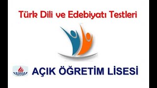 541 Türk Dili ve Edebiyatı 1 20192020 2 Dönem Soru Çözümleri [upl. by Atnwahs]