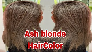 LIGHT ASH BLONDE HAIR COLOR  FOILAYAGE TECHNIQUE  Chading [upl. by Akcira780]