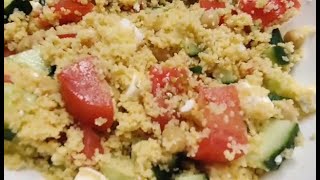 Couscous Salad with Chickpeas and Feta Cheese [upl. by Anallese]