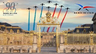 MEETING AU CHATEAU DE VERSAILLES POUR LES 90 ANS DE LARMEE DE LAIR [upl. by Aimej]