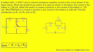 a battery with emf6v and no internal resistance [upl. by Vincelette]