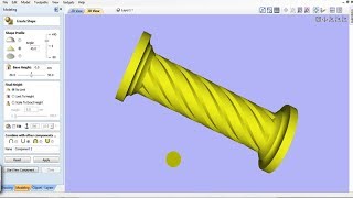 Vectric Aspire Rotary Tutorial2Rotary Columns Lathe Piller Interior Design spiral fluting [upl. by Eiramnwad]