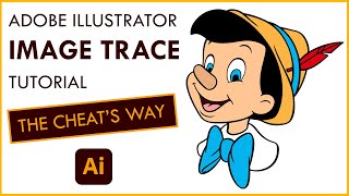 Image Trace  Adobe Illustrator Tutorial [upl. by Anircam]