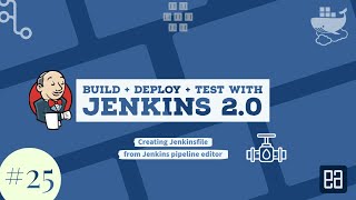 Part 25  Creating Jenkinsfile from Jenkins Pipeline UI editor to checkin pipeline in GitHub Repo [upl. by Anerda791]