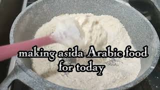 making asida Arabic food for Ramadan 🌙 Maria pinayVlog [upl. by Aleakam]