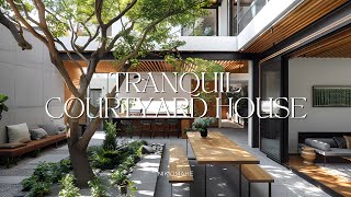 Tranquil Courtyard House Design To Finding Peace in Your Modern Living Space [upl. by Ahsiekar531]