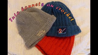 Bonnet au crochet super facile [upl. by Bryana]