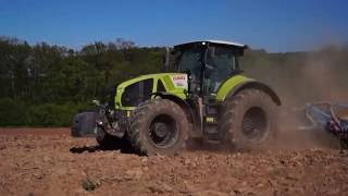 CLAAS Axion 920 I Schwarze Felgen I Lemken Rubin 9 beim Grubbern inkl Cabview [upl. by Nagol]