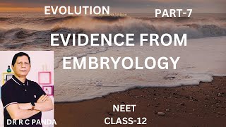 EVIDENCE FROM EMBRYOLOGY  EVOLUTION PART7  NEET  CLASS12  Dr Ramesh Panda [upl. by Alyos]