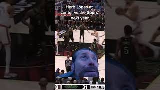 POV Herb Jones vs the Spurs this season nba Spurs Pelicans [upl. by Eseila825]