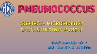 Pneumococcus Presented By Mr Rajesh Sir [upl. by Isabea]