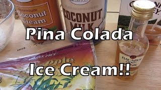 Homemade Pina Colada Ice Cream  Coconut Pineapple Nirvana [upl. by Akinor]