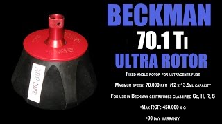 BECKMAN TYPE 70 1 Ti ULTRA ROTOR 1377D [upl. by Mozart]