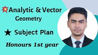 Analytic amp Vector Geometry Subject Plan honours 1st yearMarks distributionNUMath Department [upl. by Ehgit]