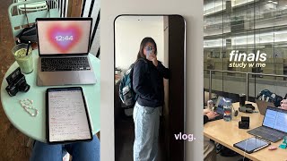 STUDY VLOG  med school finals week — year 2 🎧⚕️ [upl. by Trilbie]