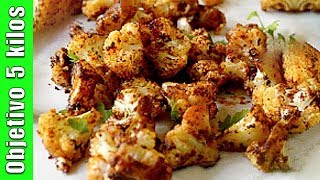 Coliflor crujiente al horno en 30 minutos Recetas de dieta ricas y saludables [upl. by Karas]