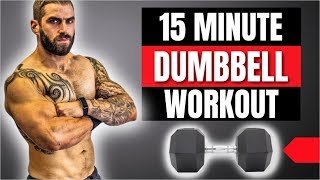 15 Minute Full Body Toning Home Dumbbell Workout [upl. by Proud]