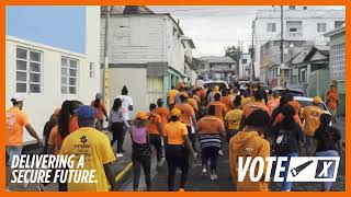 Successful health walk for PLP and candidates Nubian Greaux for 2 and Jacqueline Bryan for  1 [upl. by Meridith]